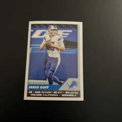 2021 Panini Stickers #379 Jared Goff Detroit Lions NFL Football Card NM-MT