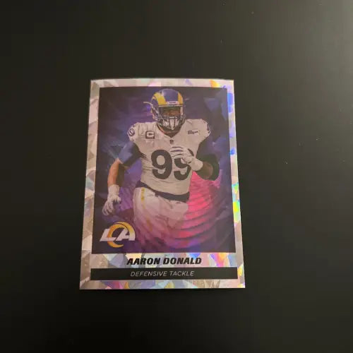 2021 Panini Stickers #506 Aaron Donald STAR FOIL Los Angeles Rams Football NM-MT