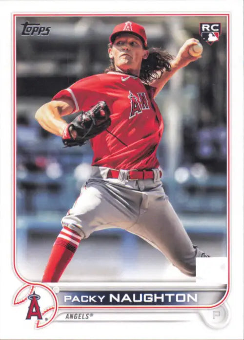 2022 Topps #540 Packy Naughton Rookie Los Angeles Angels MLB Baseball Card NM-MT