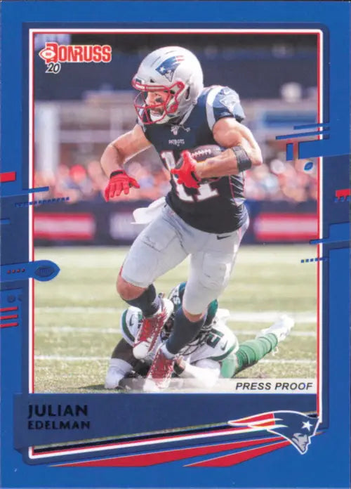 2020 Donruss Press Proof Blue #169 Julian Edelman New England Patriots NM-MT