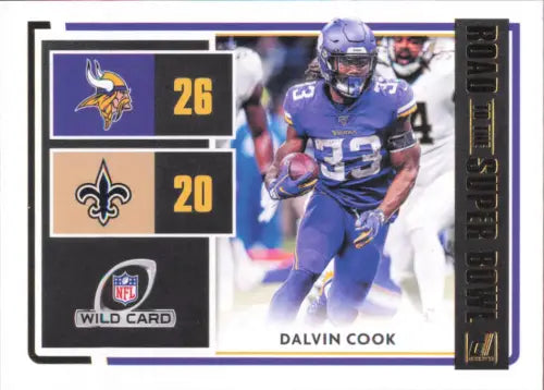 2020 Donruss Road to the Super Bowl Wild Card RSBWC-DC Dalvin Cook Vikings NM-MT