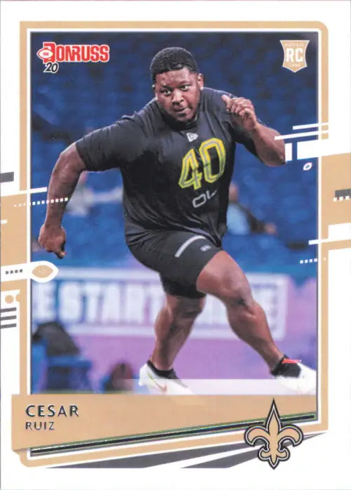 2020 Donruss #281 Cesar Ruiz Rookie New Orleans Saints Football NFL Card NM-MT