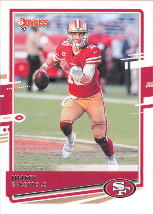 2020 Donruss #10 Jimmy Garoppolo San Francisco 49ers Football NFL Card NM-MT