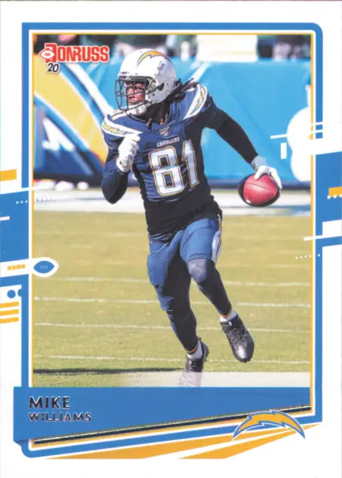 2020 Donruss #137 Mike Williams Los Angeles Chargers Football NFL Card NM-MT