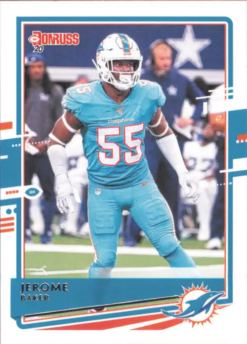 2020 Donruss #154 Jerome Baker Miami Dolphins Football NFL Card NM-MT