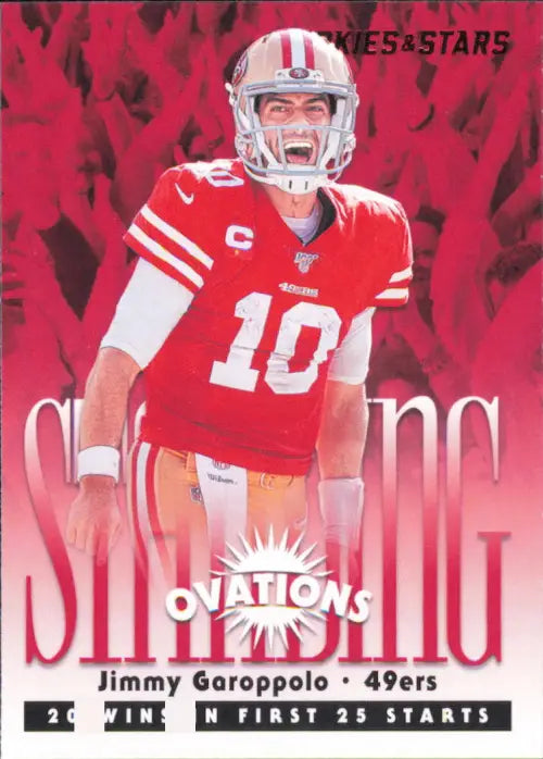 2020 Rookies and Stars Standing Ovation #10 Jimmy Garoppolo SF 49ers NFL NM-MT