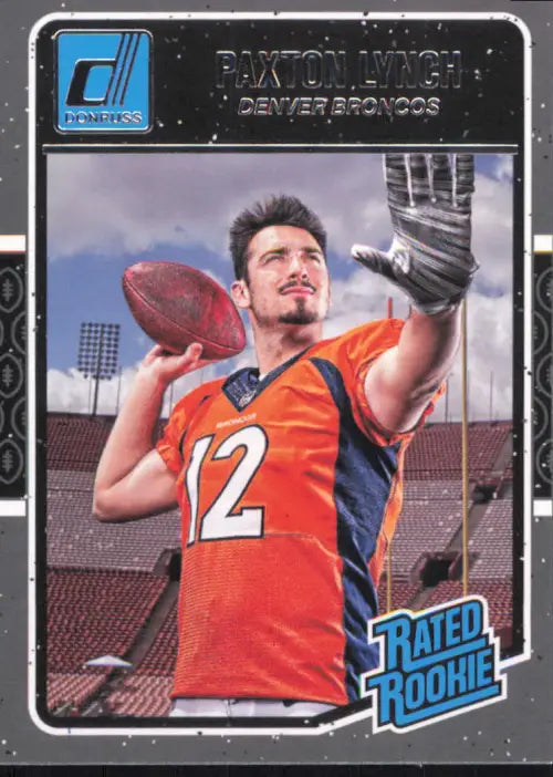 2016 Donruss #390 Paxton Lynch Rookie Denver Broncos NFL Football Card NM-MT