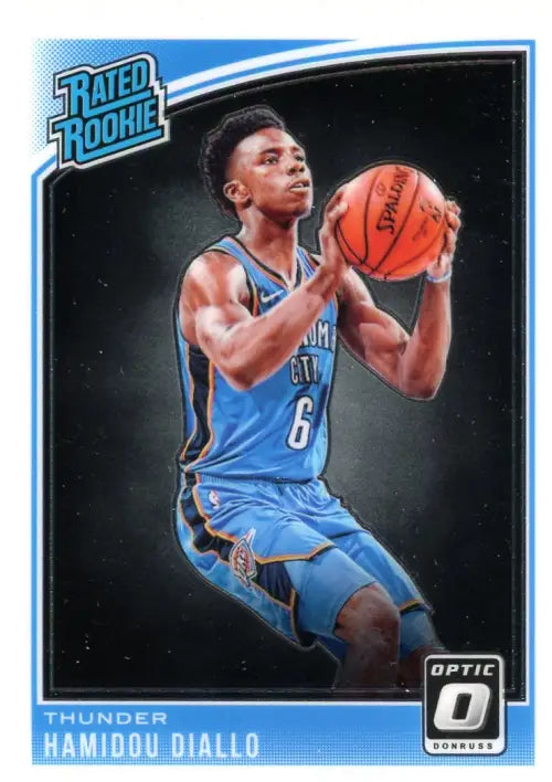 2018-19 Donruss Optic #171 Hamidou Diallo Rookie OKC Thunder Basketball NM-MT