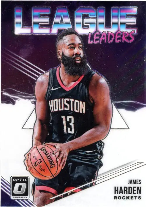 2018-19 Donruss Optic League Leaders #1 James Harden Houston Rockets NBA NM-MT