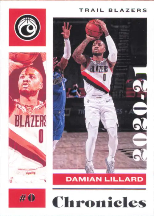 2020-21 Panini Chronicles #3 Damian Lillard Portland Trail Blazers NBA NM-MT