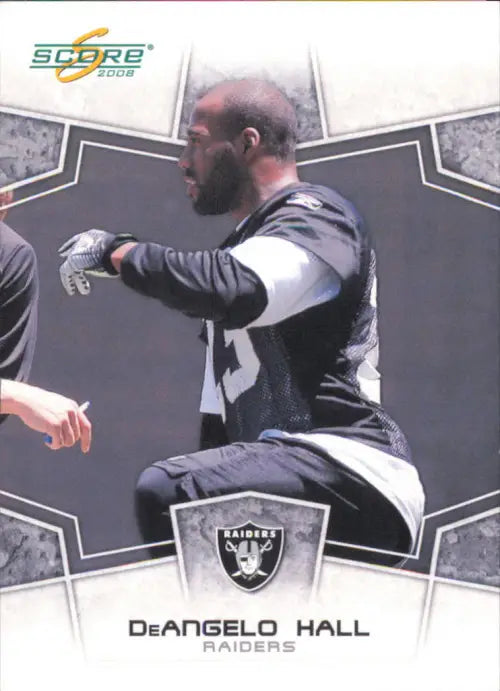 2008 Score #226 DeAngelo Hall Oakland Raiders NFL Football Card EX