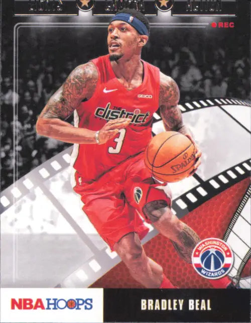 2019-20 Hoops Lights Camera Action #11 Bradley Beal Washington Wizards NBA NM-MT