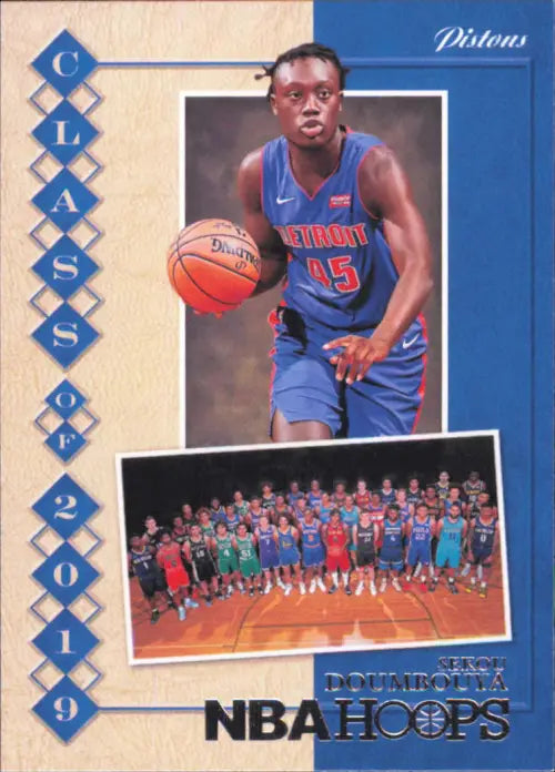 2019-20 Hoops Class of 2019 #14 Sekou Doumbouya Detroit Pistons NBA Card NM-MT