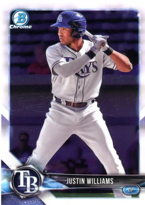 2018 Bowman Chrome Prospects #BCP10 Justin Williams Tampa Bay Rays MLB NM-MT