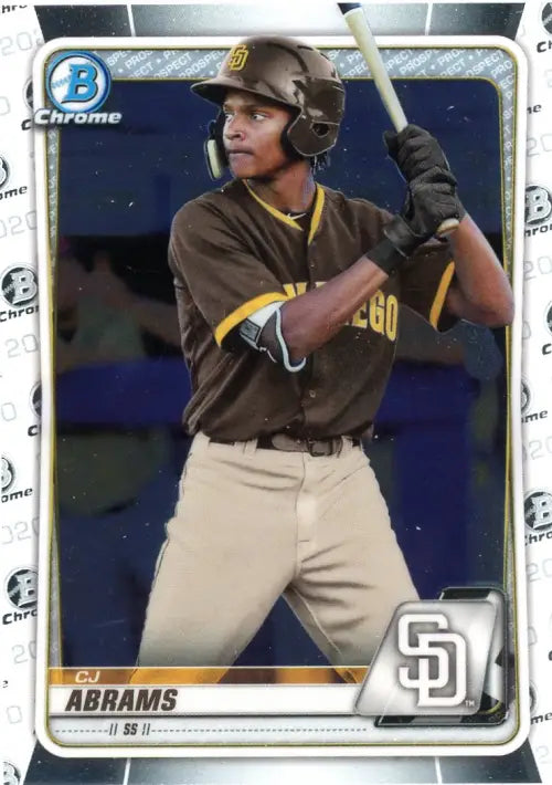 2020 Bowman Chrome Prospects #BCP62 CJ Abrams San Diego Padres Baseball NM-MT