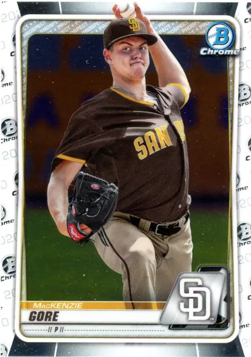 2020 Bowman Chrome Prospects #BCP74 MacKenzie Gore San Diego Padres MLB NM-MT