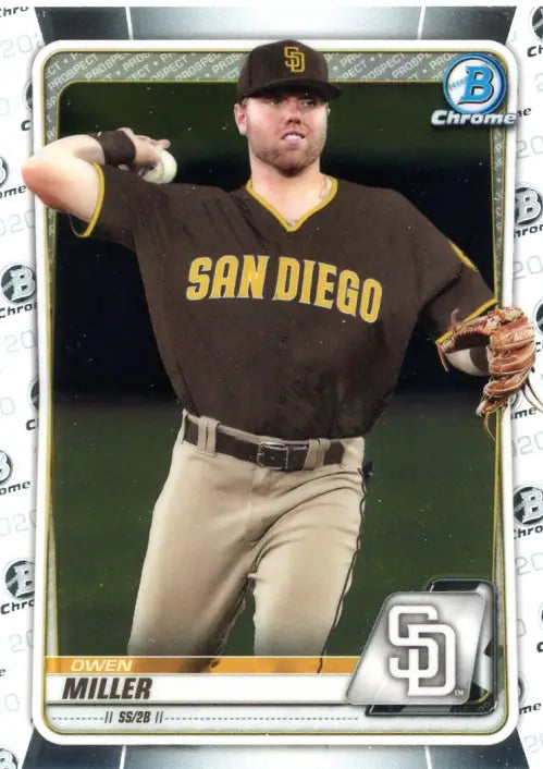 2020 Bowman Chrome Prospects #BCP102 Owen Miller San Diego Padres Baseball NM-MT