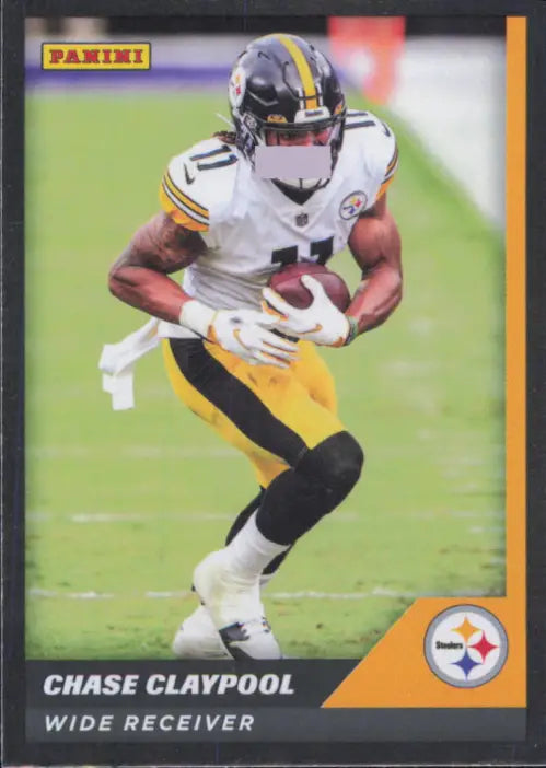 2021 Panini Stickers Cards Silver #51 Chase Claypool Pittsburgh Steelers NM-MT