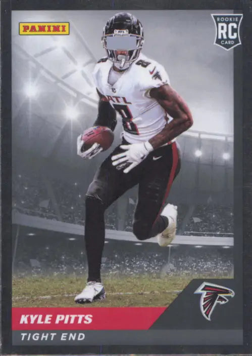 Rookie Panini Stickers Cards Silver featuring Kyle Pitts of the Atlanta Falcons.