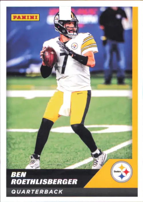 2021 Panini Stickers Cards #35 Ben Roethlisberger Pittsburgh Steelers NFL NM-MT