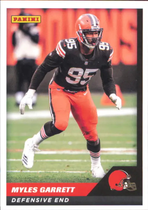 2021 Panini Stickers Cards #61 Myles Garrett Cleveland Browns Football NFL NM-MT