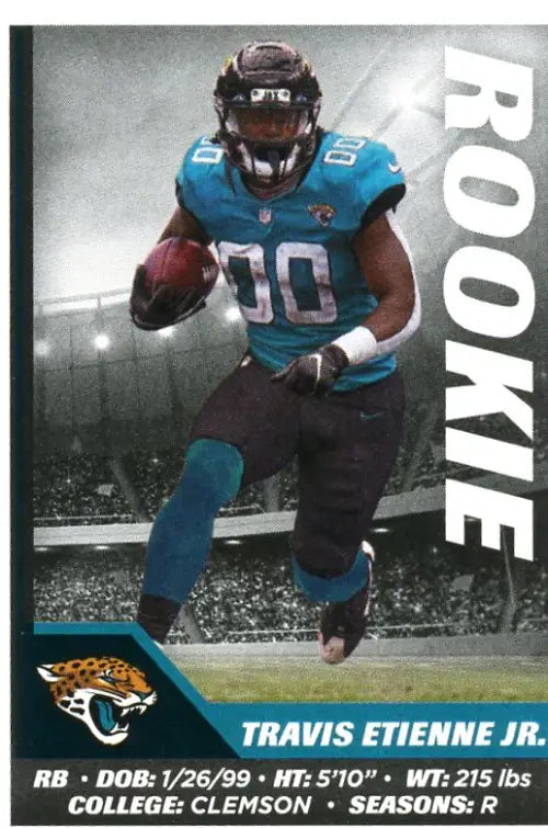 2021 Panini Stickers #205 Travis Etienne Jr. Rookie Jacksonville Jaguars NM-MT