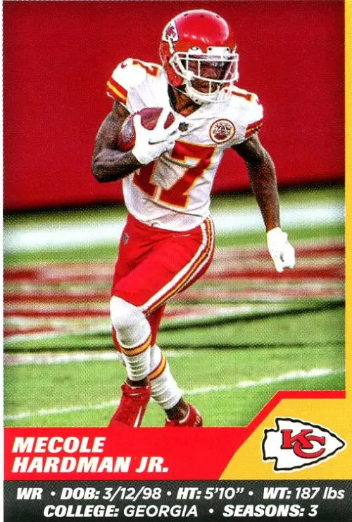 2021 Panini Stickers #254 Mecole Hardman Jr. Kansas City Chiefs Football NM-MT