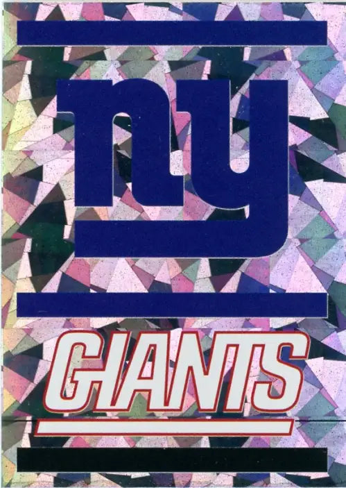 2021 Panini Stickers #311 New York Giants FB Logo FOIL Team Football NFL NM-MT