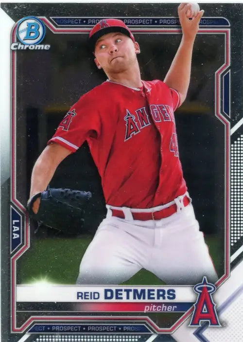 2021 Bowman Chrome Prospects #BCP26 Reid Detmers Los Angeles Angels MLB NM-MT