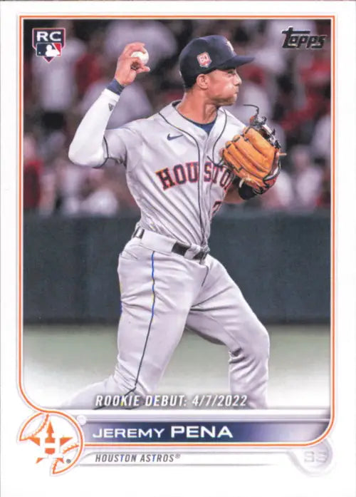 2022 Topps Update #US276 Jeremy Pena Rookie Houston Astros Baseball Card NM-MT