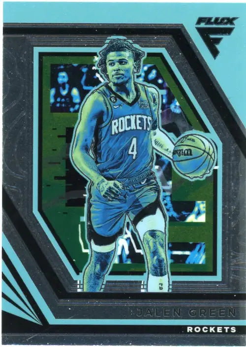 2022-23 Panini Flux #152 Jalen Green Houston Rockets Basketball Card NBA NM-MT