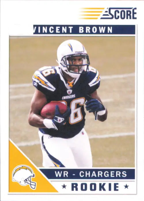 2011 Score #399A Vincent Brown Rookie San Diego Chargers Football Card NFL NM-MT