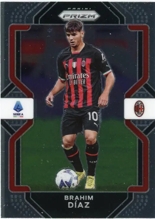 2022-23 Panini Chronicles Serie A #207 Brahim Diaz Prizm AC Milan Soccer NM-MT