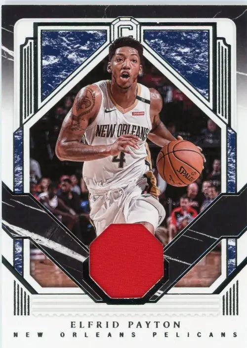 2018-19 Panini Cornerstones Memorabilia #18 Elfrid Payton Jersey NO Pelicans NM