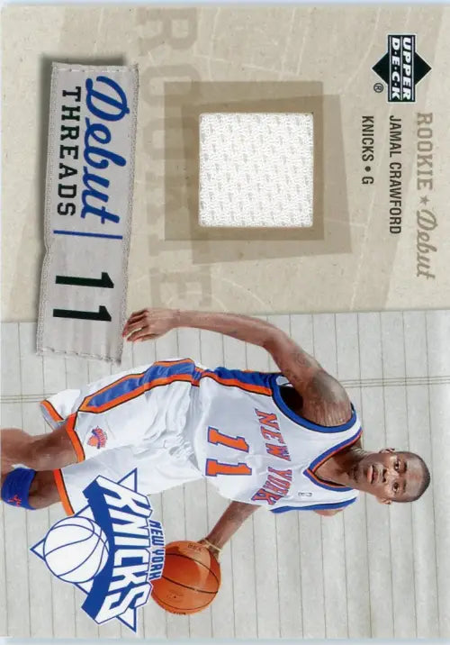 2005-06 Upper Deck Rookie Debut Threads #JC Jamal Crawford Jersey Knicks NM-MT