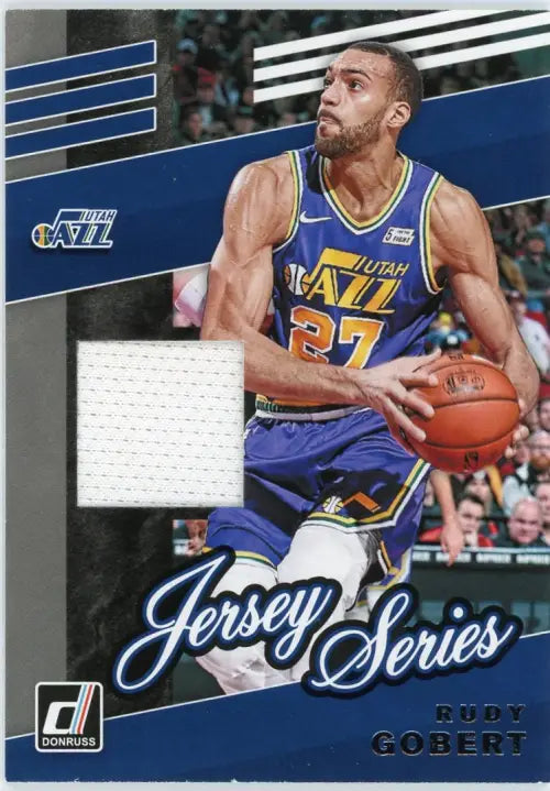 2019-20 Donruss Jersey Series #16 Rudy Gobert Jersey Utah Jazz Basketball NBA NM