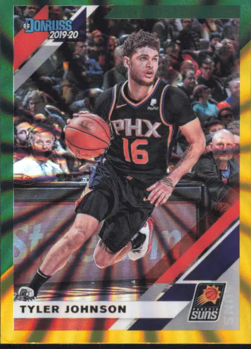 2019-20 Donruss Holo Green and Yellow Laser 160 Tyler Johnson Phoenix Suns NM-MT