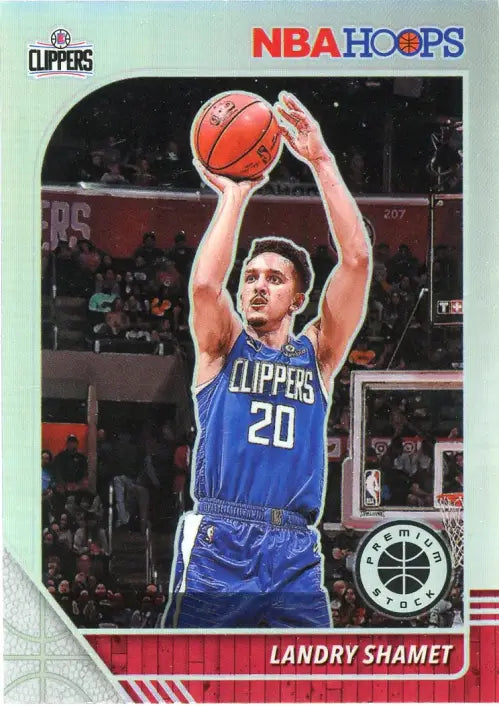 2019-20 Hoops Premium Stock Silver #83 Landry Shamet Los Angeles Clippers NM-MT