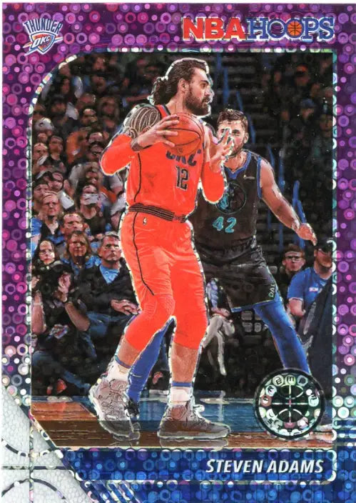 2019-20 Hoops Premium Stock Purple Disco #130 Steven Adams OKC Thunder NBA NM-MT