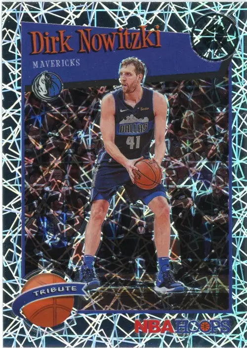 2019-20 Hoops Premium Stock Silver Laser #282 Dirk Nowitzki Mavericks Card NM-MT