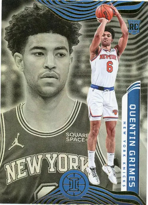 2021-22 Panini Illusions #175 Quentin Grimes Rookie New York Knicks Card NM-MT