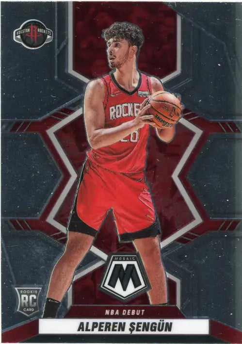 2021-22 Panini Mosaic #272 Alperen Sengun Rookie Houston Rockets Card NBA NM-MT