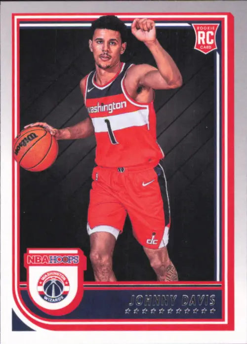 2022-23 Hoops #240 Johnny Davis Rookie Washington Wizards Basketball Card NM-MT