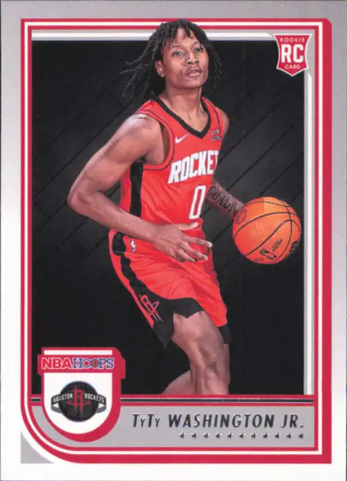 2022-23 Hoops #258 TyTy Washington Jr Rookie Houston Rockets Basketball NM-MT