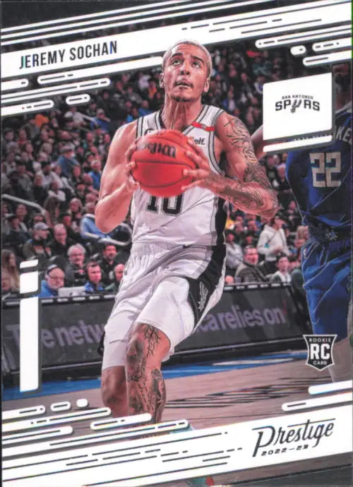 2022-23 Panini Chronicles #69 Jeremy Sochan Prestige Rookie Spurs Card NBA NM-MT