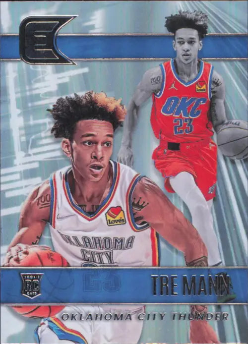 2021-22 Panini Chronicles #315 Tre Mann Rookie Essentials OKC Thunder Card NM-MT