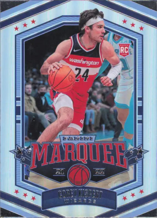 2021-22 Panini Chronicles #347 Corey Kispert Rookie Marquee Wizards Card NM-MT