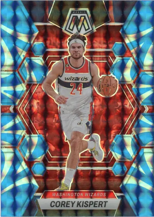 2022-23 Panini Mosaic Reactive Blue #75 Corey Kispert Washington Wizards NM-MT