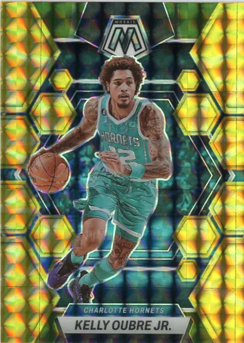 2022-23 Panini Mosaic Reactive Yellow #72 Kelly Oubre Jr Charlotte Hornets NM-MT