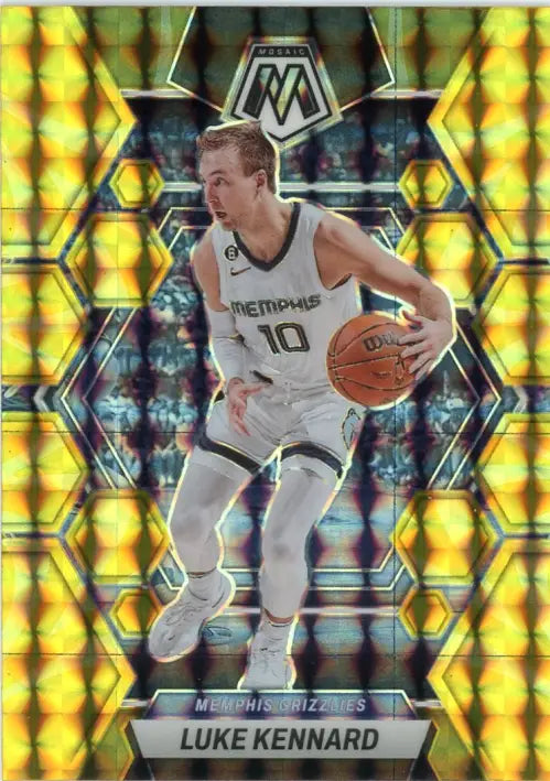 2022-23 Panini Mosaic Reactive Yellow #73 Luke Kennard Memphis Grizzlies NM-MT